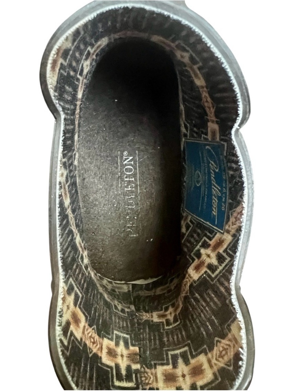 Pendleton Heritage National Park Chelsea Rain Boots Outdoors Logo Brown SZ 8 - Picture 9 of 12